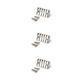 thumbnail image 3 of QualitChoice Pont de Guitare Sans Tête Professionnel Queue-de-Pie Basse Électrique Pièces de Rechange Instrument de Musique Concert Cadeau Argent 3ensemble, 3 of 6