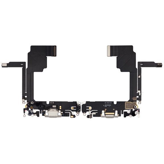 Replacement Charging Port Flex Cable Compatible For iPhone 15 Pro (Premium) (White Titanium)