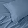 thumbnail image 5 of Superior 1000 Thread Count Egyptian Cotton Pillowcases Soft Breathable Set of 2, Medium Blue, King, 5 of 5