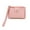 Pink, variant on Yokua PU Wristlet Wallet Bank Card Holder Zipper Pouch Mini Purse for Women Girl