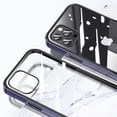 thumbnail image 3 of TECH CIRCLE for iPhone 12 Pro/12 6.1 inch Clear Glossy Case,3 in 1 Luxury Crystal Transparent Shockproof Hybrid Plating Frame and Soft PC Bumper Back Cover.For iPhone 12 Pro / 12 6.1",Red, 3 of 9