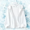 thumbnail image 5 of PIWHJQK Boys Girls Long Sleeve Casual Hooded Coat Solid Hooded Zip Up Jacket for Kids Sun Protection Kids Outwears, 5 of 6
