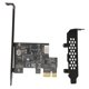 thumbnail image 1 of PCIE To USB 3.2 Expansion Card, Black Multi Interface High Speed USB3.2 GEN1 Expansion Card 5Gbps A Key 20PIN For PC, 1 of 8