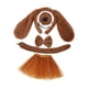thumbnail image 2 of Conjunto de orejas y cola de cachorro, aro para el pelo de cachorro, accesorios para el cabello, tocado con orejas Marrón con Falda, 2 of 9
