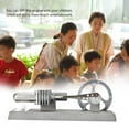 thumbnail image 4 of Qiilu Hot Air Stirling Engine Education Toy Electricity Power Generator Model,Power Generator Model, Engine Education Toy, 4 of 11