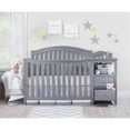 Sorelle Furniture Berkley 4in1 Convertible Crib and Changer, Gray