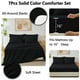 thumbnail image 5 of Juego de edredón CozyLux Queen, 7 piezas, cama en bolsa, color negro, 5 of 9