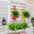 thumbnail image 4 of 100 Pcs Fake Boston Fern Artificial Plants and Greenery UV Resistant Fake Plants No Fade Faux Ferns for Outdoor Planter Large Artificial Ferns for Outdoors Indoor for House Garden Office Porch Window, 4 of 7