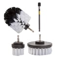 thumbnail image 1 of 4 Pcs Brosse de Perceuse Kit de Nettoyage de Voiture Attache Poils Doux Récurage Puissant Blanc, 1 of 8