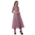 thumbnail image 3 of Moomaya Women's Printed Anarkali Kurti Pant Set “ Ethnic Clothing Sets For Women, 3 of 8