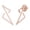 Pink, variant on Electric Spark Zig Zag Sterling Silver Diamond Earring