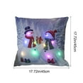 thumbnail image 3 of Hometravel LED Christmas Pillow, Dual Mode Flashing and Steady Light, Printed Design Sofa Cushion, Holiday Gift Idea for Home Decor, Festive Atmosphere, 3 of 6
