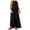 Black, variant on Xunlbb Solid Long Dresses for Women Ladies Lightweight Max Dress with Round Neck Sleeveless Breathable Dress Side Key Pockets Summer Vacation Beach Fashion Plus Size