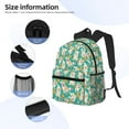 thumbnail image 3 of Yield SHIBA WITH FLORAL Print Backpack for Women Men, Lightweight Casual Travel Daypack, Classic Basic College Backpack, Middle School Bag, 3 of 5