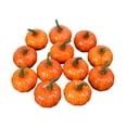 thumbnail image 2 of 12 piezas de calabazas falsas, modelo de verduras artificiales, Mini calabazas de espuma falsas para Halloween, Baby Shower, adorno de otoño para el naranja, 2 of 8