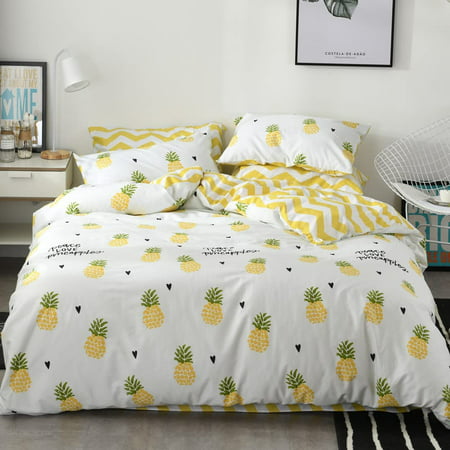 Hsdao Cn Cotton Pineapple Duvet Cover, Pineapple Twin Bed Comforter