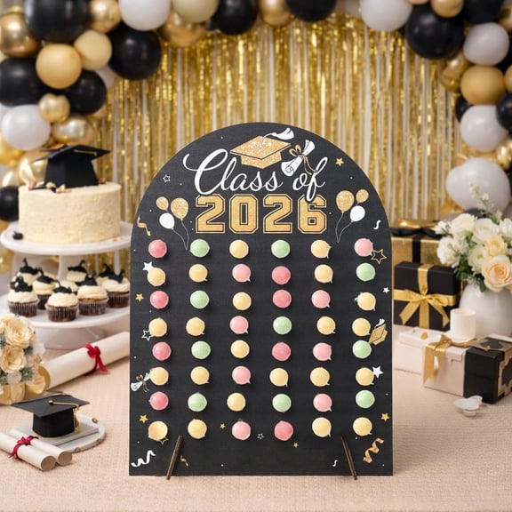 2026 Graduation Wooden Candy Stand, Practical Dessert Display Board, Lovely Decor Holder for Candies and Sweet Treat Arrangement at Graduation Party