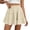 Beige, variant on Polka Dot Skirt for Women Summer Elastic Waist Mini Skirts Casual Layered Loose Flowy Short Skirts, 2XL