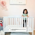 Delta Children Hanover 6in1 Convertible Baby Crib, Bianca White