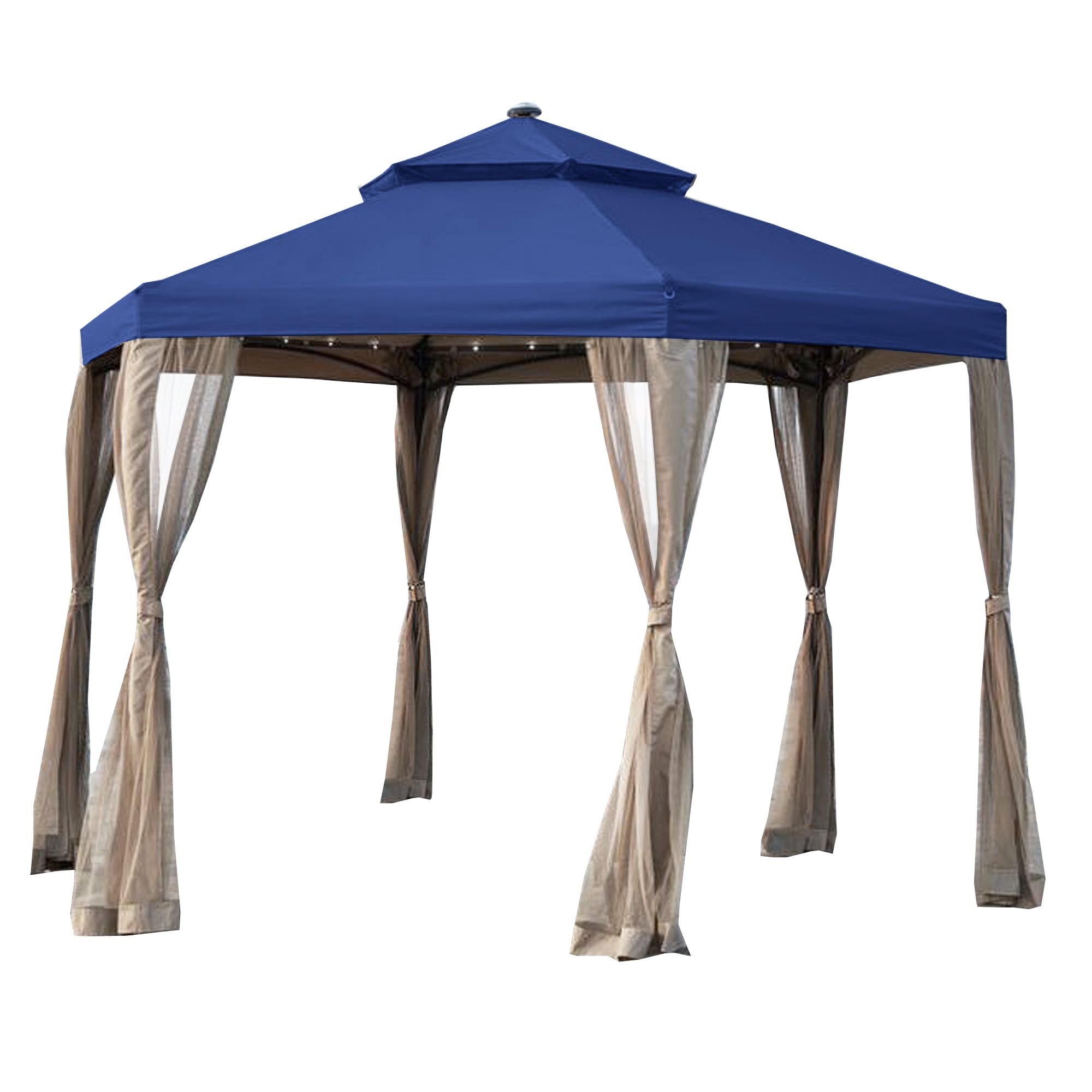Garden Winds Replacement Canopy Top Cover For The Hexagon Solar Gazebo