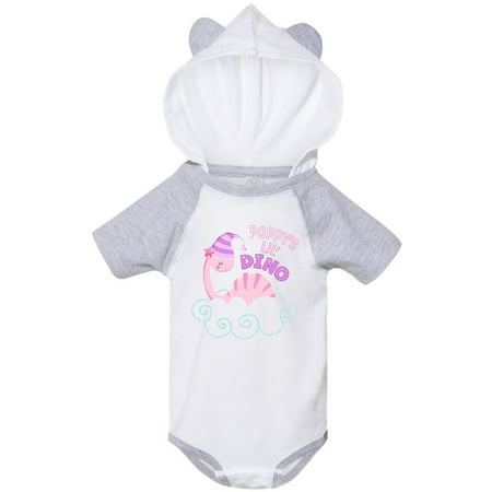

Inktastic Poppy s Lil Dino with Cute Pink Baby Dinosaur Gift Baby Boy or Baby Girl Bodysuit