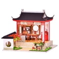 thumbnail image 6 of LeeQinersw Creative DIY Miniature and Furniture Dollhouse with LED Light Retro Ancient Architectural Chinese Style Study Room Valentine'S Birthday Gift, 6 of 8