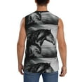 thumbnail image 4 of Disketp Running Horse Black And White Sleeveless Tshirts For Men, Muscle Shirts For Men Dry Fit Tank Top-Small, 4 of 8