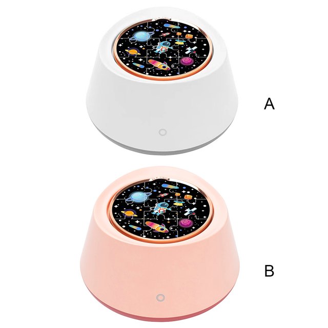 Bearachild Lámpara de noche Dormitorio Colorido Ambiente Luz Proyector Música Luz Regalo Fiesta Accesorios para electrodomésticos rosado Bearachild HA006951-02B