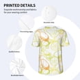 thumbnail image 5 of Rocae Lemon Potatoes for Breathable Men's Baseball T-Shirt Fashionable Casual Baseball Jersey, Moisture-wicking Sportswear Medium, 5 of 9