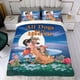 thumbnail image 4 of Todos los Perros Van al Cielo Conjunto de sábanas temático, trío de piezas, cómodo y amigable con la piel, diseño único, regalo de decoración para el hogar para familiares, amigos y fans,140cm *210cm, 4 of 6
