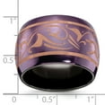 thumbnail image 5 of Edward Mirell Black Ti Domed Anodized Copper Color 16mm Band, 5 of 6
