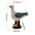 thumbnail image 3 of Uxgjfwu Christmas Seagull Figurine Ornament, Resin Seabird Tabletop Decorations, Rustic Vintage Coastal Beach Home Decor, 3 of 6