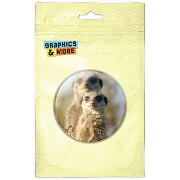 Meerkat Pair Refrigerator Button Magnet