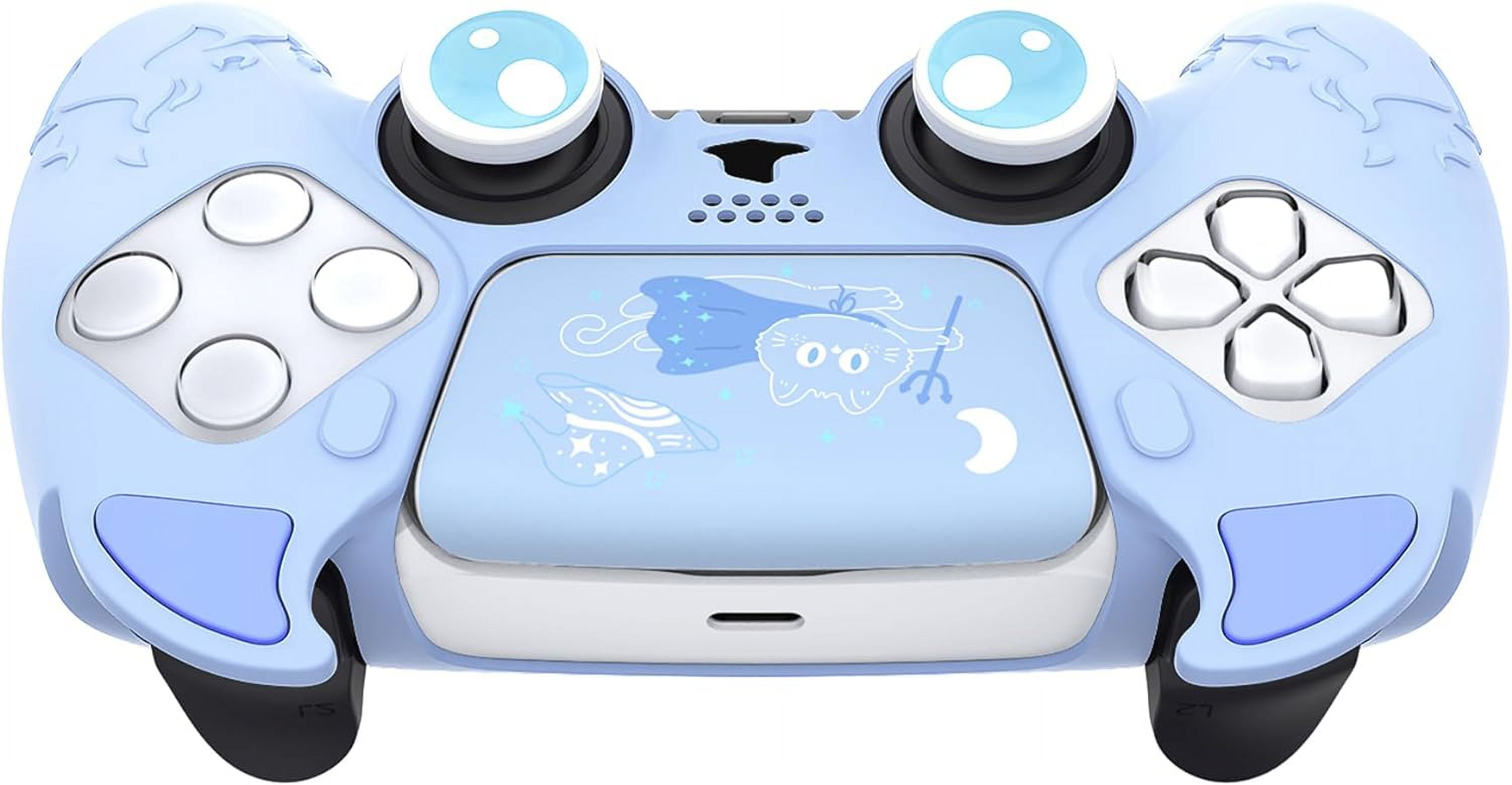 PlayVital Cute Demon Controller Funda de silicona para ps5, funda de  controlador Kawaii Gamepad Protector de piel para ps5 con adhesivo táctil y  tapas