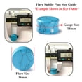 thumbnail image 3 of BodyJ4You 18PC Stone Ear Plugs 18mm Double Flare Saddle Stretching Gauges Expander, 3 of 6