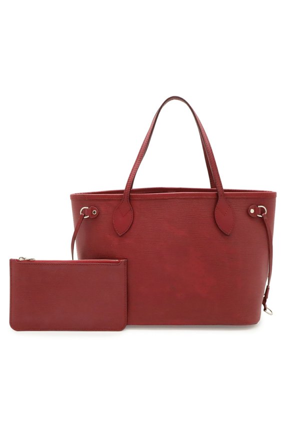 Pre-Owned LOUIS VUITTON Epi Neverfull PM Tote Bag/Shoulder Bag in Fuchsia Leather (M40959)