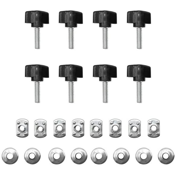 8 Pack Universal Hard Top Fastener Thumb Screw Nuts Kit Quick Removal Bolts Thumb Screws Replacement for Jeep Wrangler