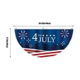 thumbnail image 3 of Qocolhg 1.5x3Ft American Bunting Flag 4th of July Stars Bunting Banner Patriotic Decorations Pleated Half Fan Flags Decor Outdoor Outside Porch Garden Window Independence Memorial Veterans Day, 3 of 8