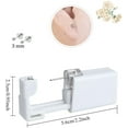thumbnail image 3 of ZECATL 2 Pcs Self Ear Piercing Gun Disposable Self Ear Piercing Gun Kit Safety Ear Piercing Gun Kit Tool - 3mm Sliver, 3 of 7