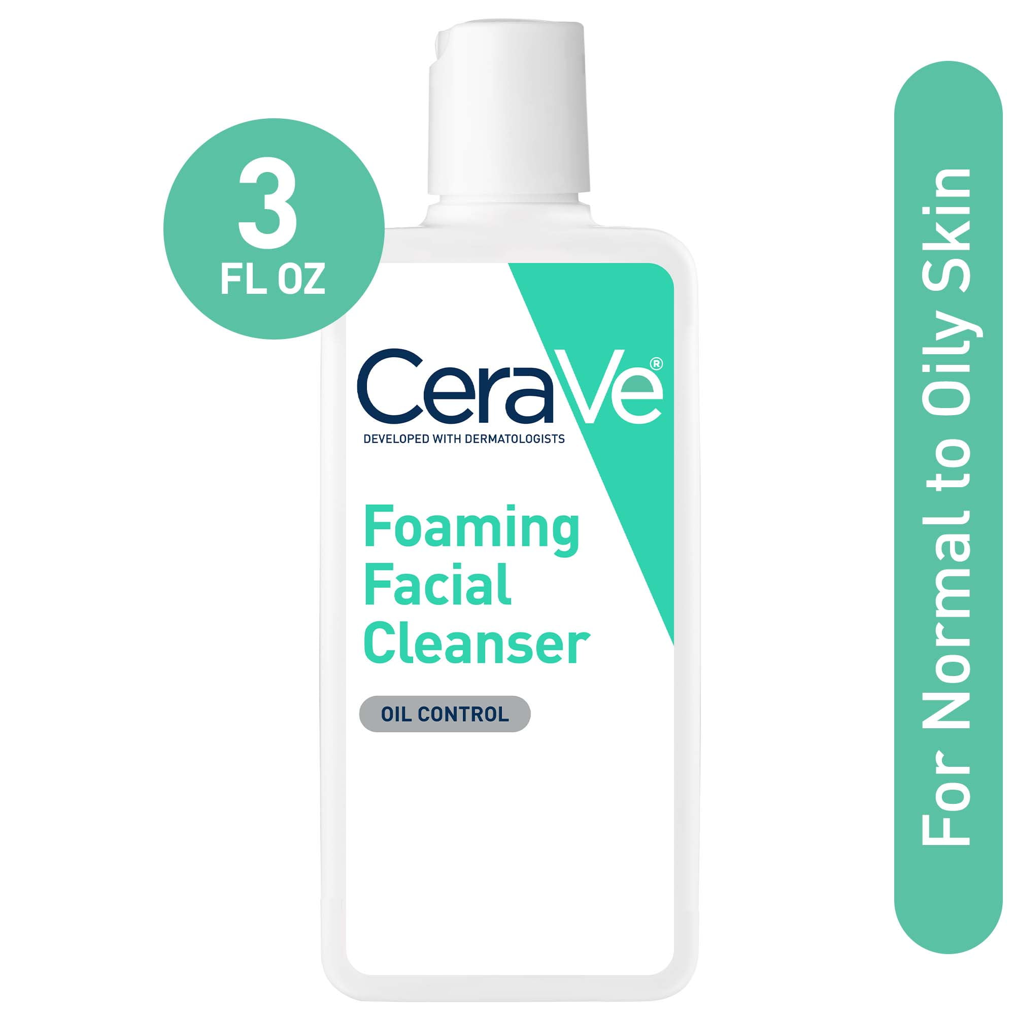Foaming Facial Face Wash for Oily Skin, 3 fl oz. - Walmart.com