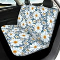 thumbnail image 3 of Renewold Hippie Flower Daisy Blue Car Seat Covers Full Set Pack of 4, Universal Fit for Cars,Trucks,SUV,or Van, Auto Interior Accessories Decorations, 3 of 7