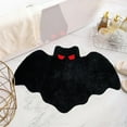 thumbnail image 5 of Momihoom Halloween Bats Bathroom Rug Black Gothic Goth Gifts Room Decorations Spooky Witch Witchy Home Batman Cute Mats for Kitchen Bedroom Addams Family Decor, 5 of 6