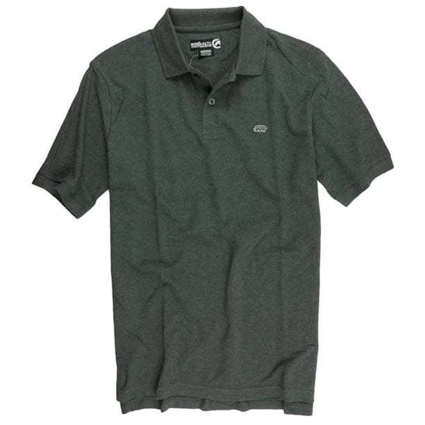 Ecko Unltd. Polo de rugby de color sólido Wallburner para hombre, gris, extra pequeño