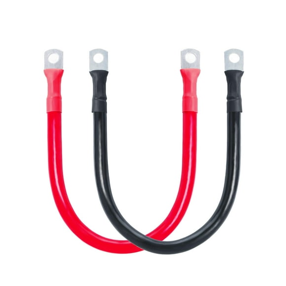 Cable de batería ECO-WORTHY 2 AWG con terminales de 5/16 pulgadas de 30 cm