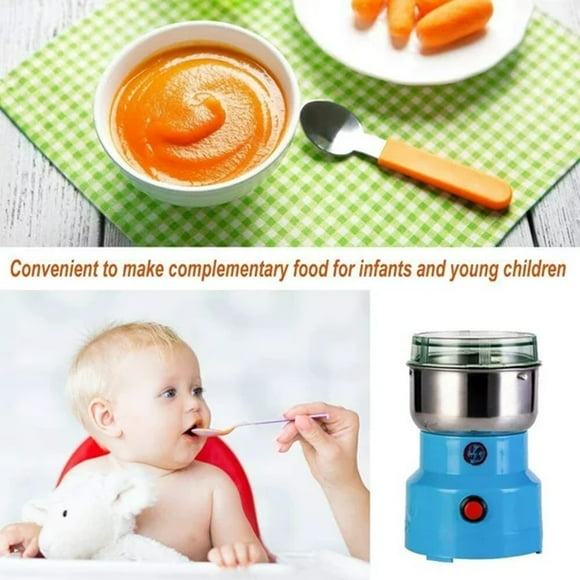 LLQkigsxse Mini Kitchen Mixer Household Mini Grinder Grain Machine Powder Grinder Stainless Steel Coffee Grinder