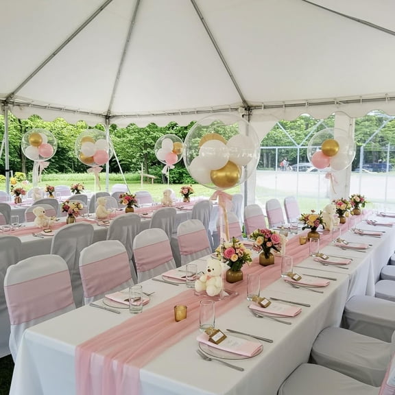 Reusable Acrylic Balloon Stand Kit – Heavy Duty Tabletop Display with Sticks and Base, Ballon Stands for Centerpieces, Centerpiece Table Decorations for Parties (12 Pack 24 inch)