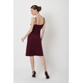 thumbnail image 7 of Miss Lavish London Women Midi Cami Dress Maxi Fit-and-Flare Shift Boho Style Summer Dresses, 119-Burgundy - Large, 7 of 7