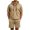 Khaki, variant on Men's Tracksuit 2 Piece Quarter Zipper Hooded Sweatshirt Multi Zipper Pocket Athletic Sweatsuit Short Sleeve Casual Sports Hoodie Shorts Set Sweatsuit Size 3XL Khaki