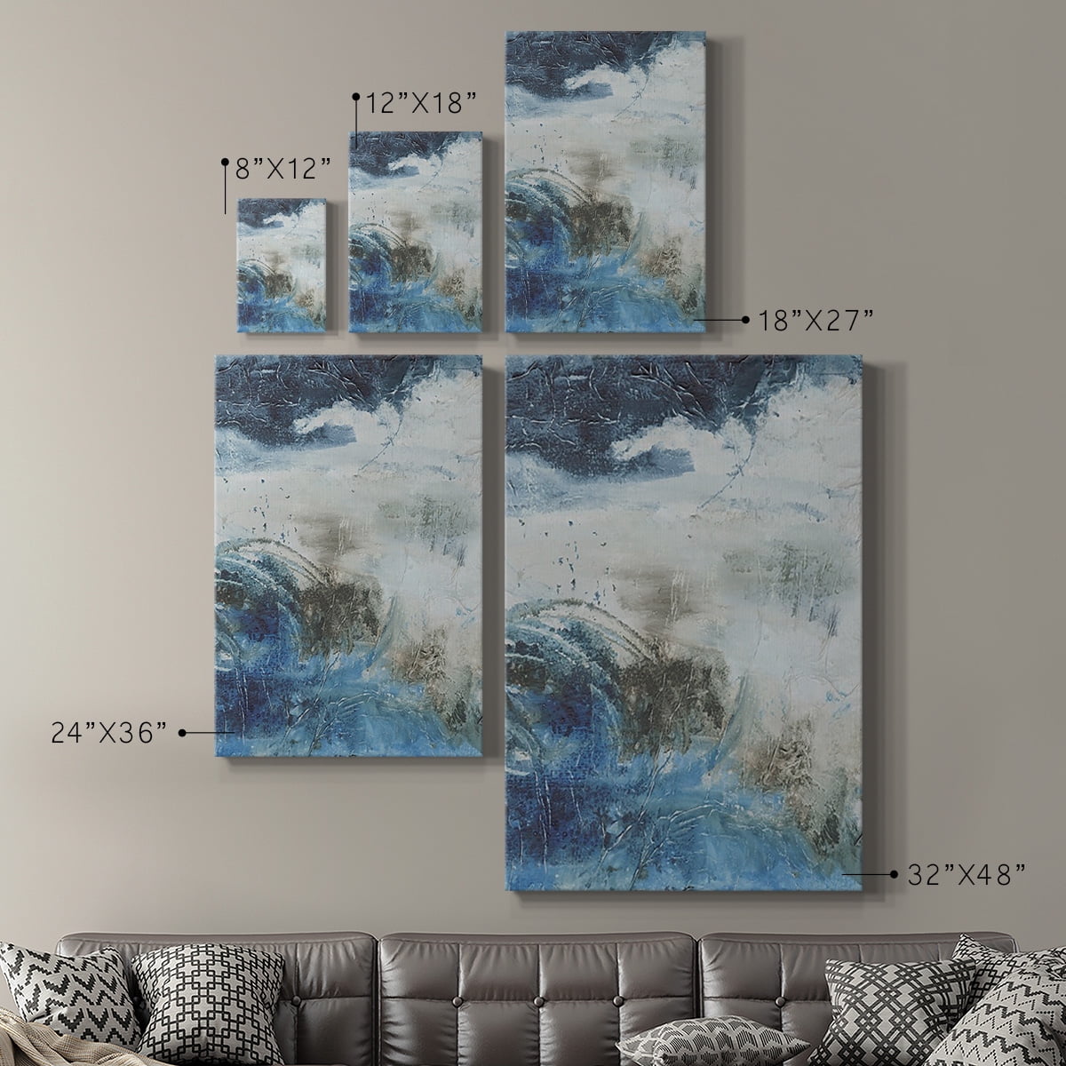 Coastal Seas I Premium Gallery Wrapped Canvas - Ready to Hang