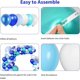 thumbnail image 3 of Blue Balloon Garland Kit, 127PCS Ocean Theme Party Decoration Balloon Arch Kit with Royal Macaron Teal Blue White Transparent Under The Sea Balloon, f, 3 of 4